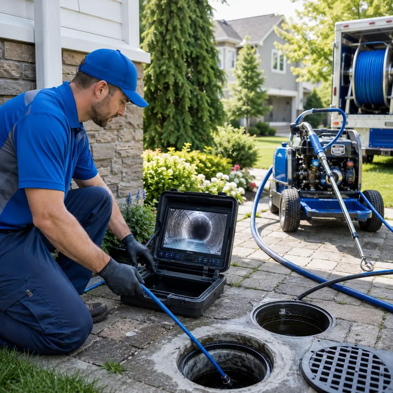 Outdoor drain cleaning professionals serving Necedah, WI