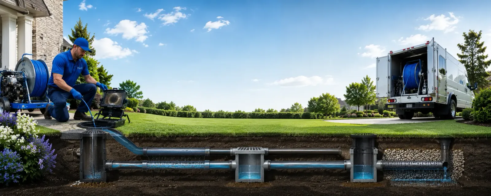 Outdoor drain cleaning information for Necedah, WI